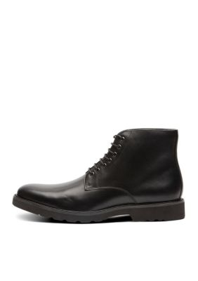 Powell Plain Toe Lace-Up Boot