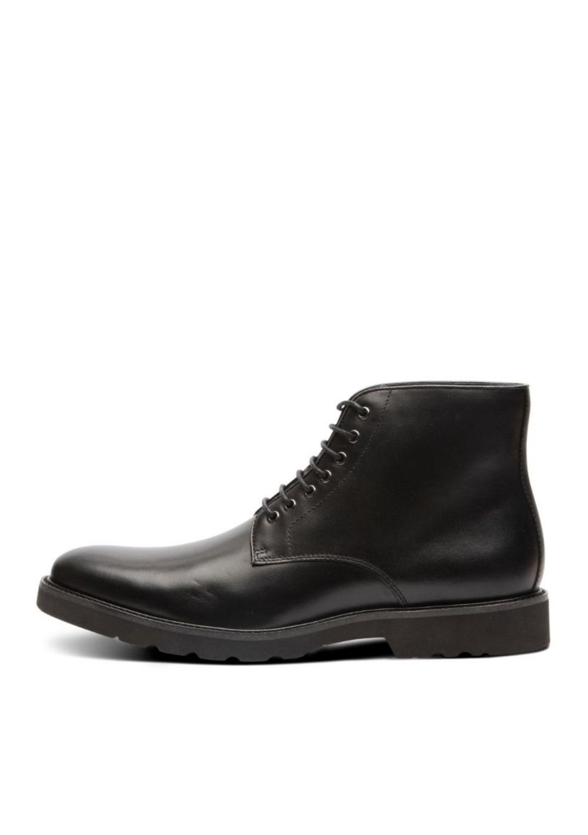 Powell Plain Toe Lace-Up Boot