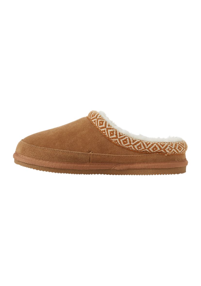 Pattern Trim Clog Slippers