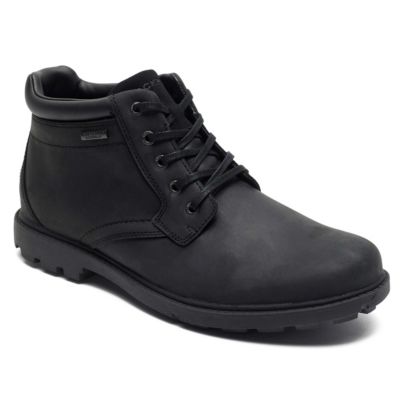 Rockport Men's Storm Surge Plain Toe Boots, Black, 13M