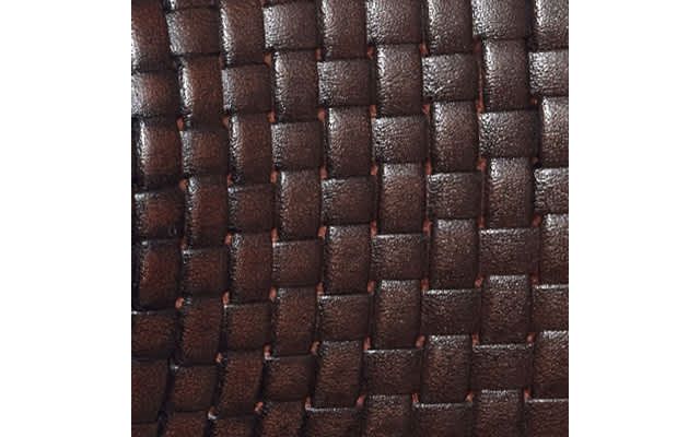 Dark Brown Embossed Leather
