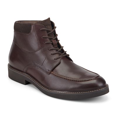 Rockport Men's Macklin Moc Toe Lace-Up Casual Boots, Dark Brown, 13M