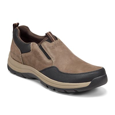 Rockport Men’s Falcon Casual Round Toe Slip-on Shoes, Brown, 12W