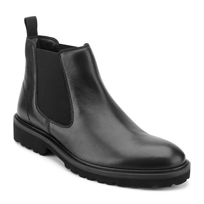 Rockport Men's Marcello Waterproof Casual Pull-on Chelsea Boots, Black, 8.5W