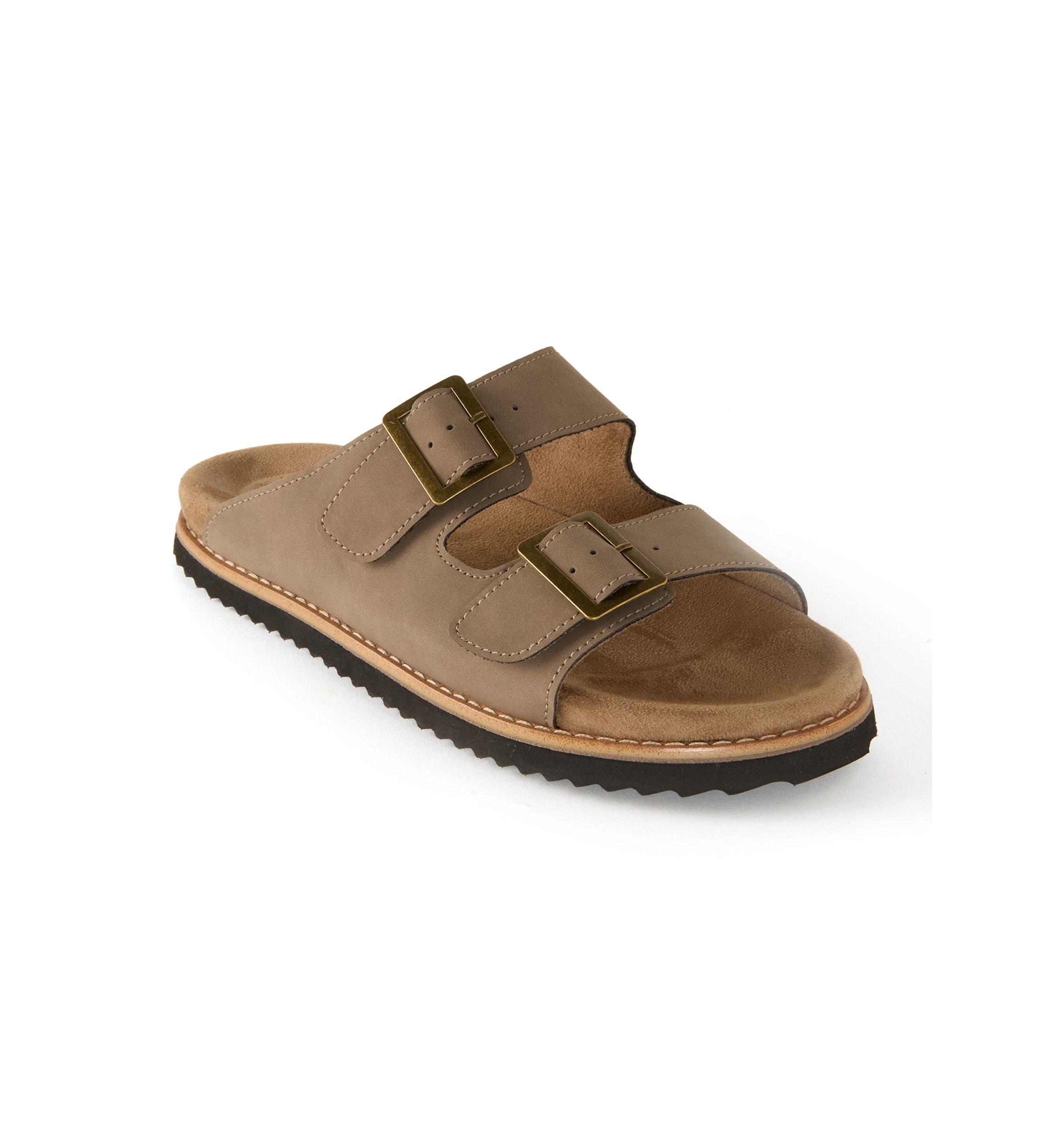 Asher Double Buckle Footbed Sandals