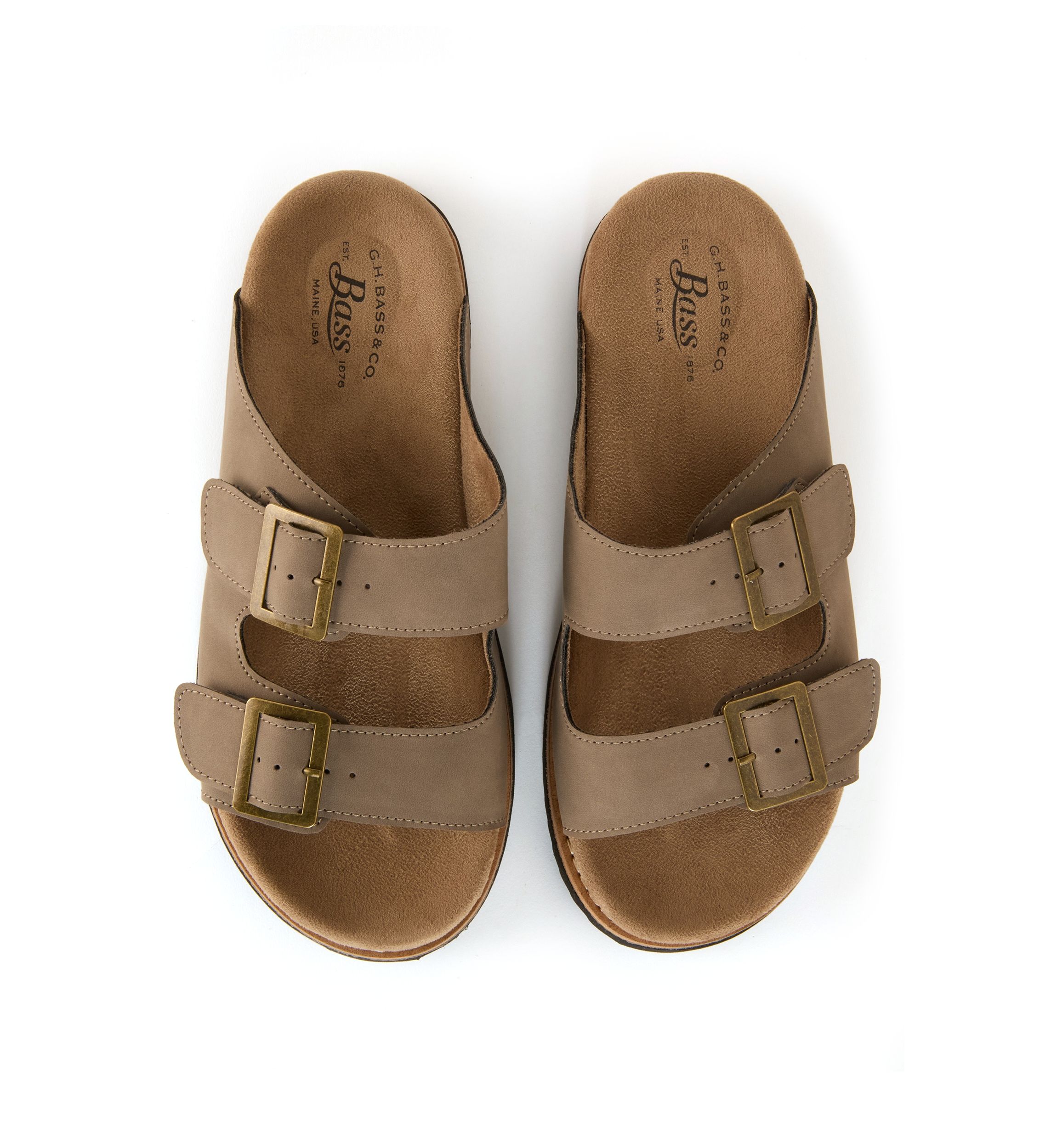 Asher Double Buckle Footbed Sandals