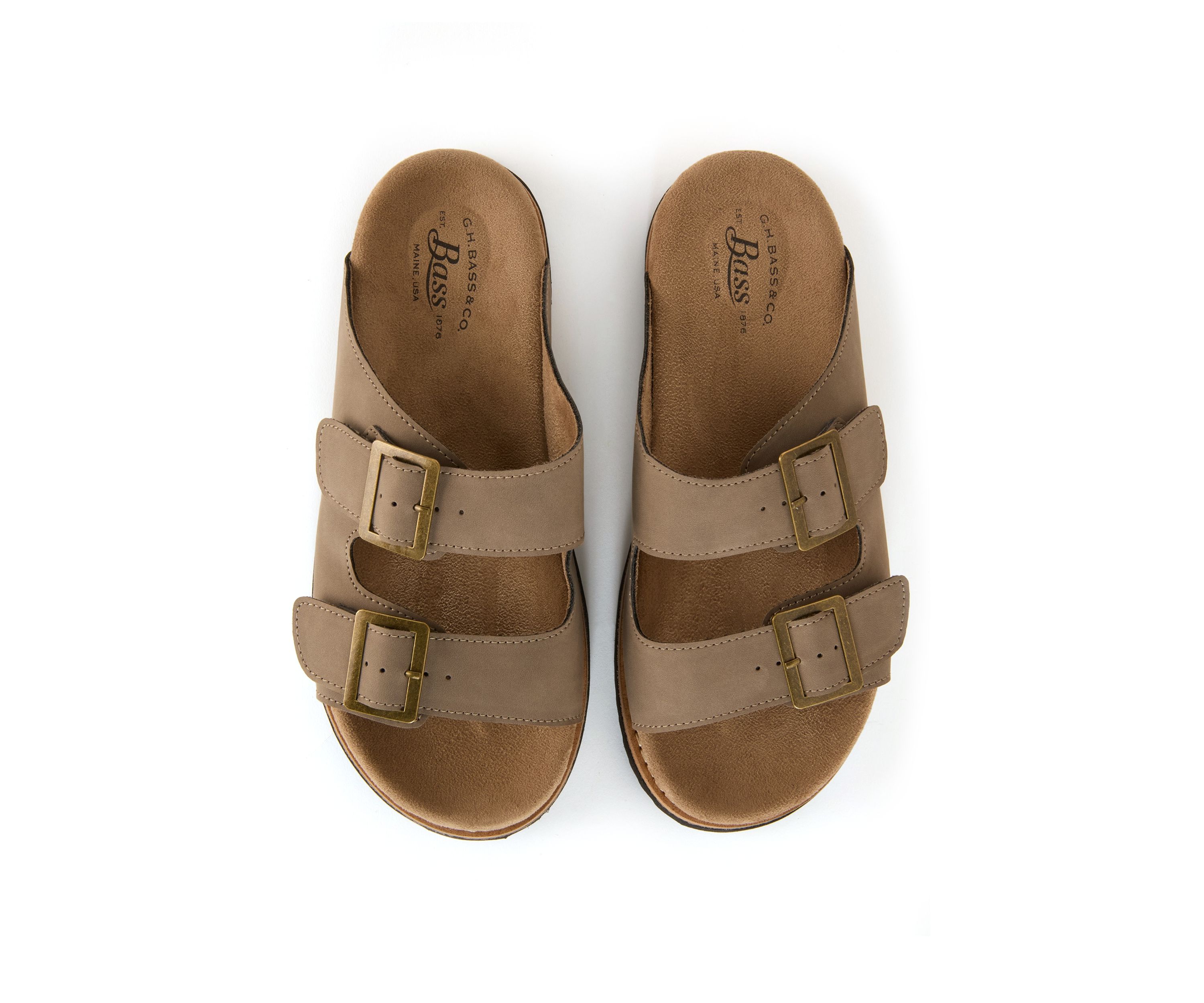 Asher Double Buckle Footbed Sandals