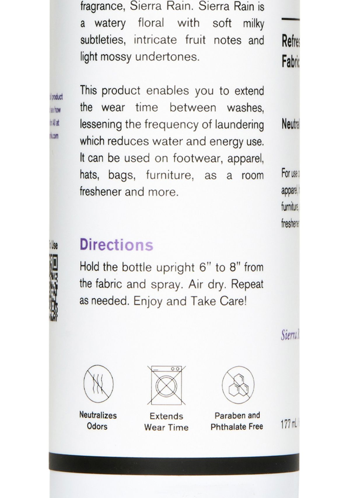 Instant Odor and Bacteria Neutralizing Spray 