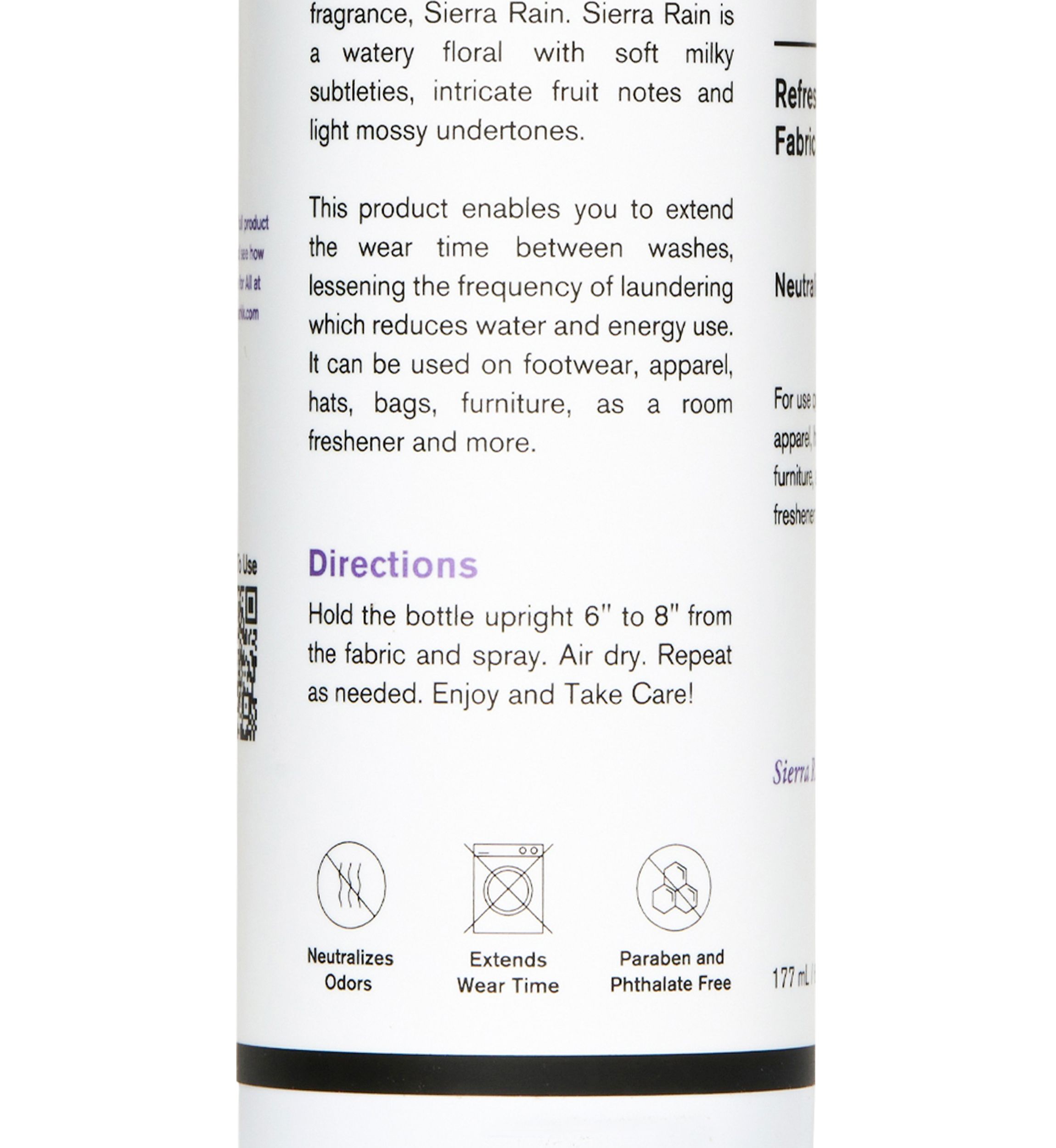 Instant Odor and Bacteria Neutralizing Spray 
