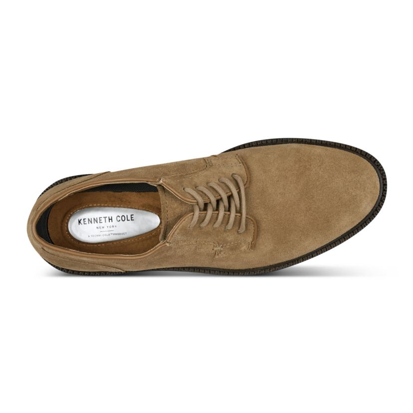 Kenneth Cole Brown Suede Derby Lace-Up Shoes Shop Gentle Souls Men main image 3