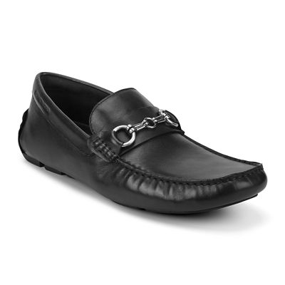 Kenneth Cole New York Men's Theme Bit Detail Driver Casual Loafer, Black, 9.5M