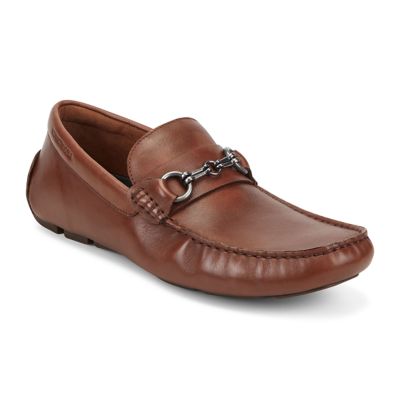 Kenneth Cole New York Men's Theme Bit Detail Driver Casual Loafer, Brown, 13M
