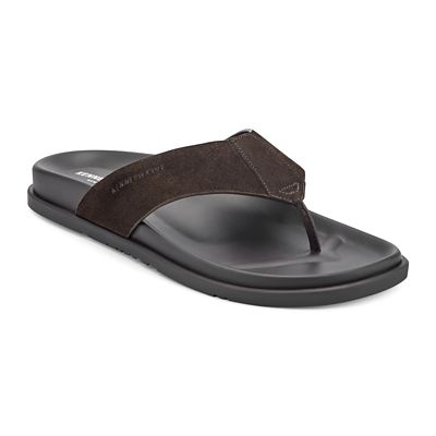 Kenneth Cole New York Men's Worly Dress leather sandal, Light Brown, 13M