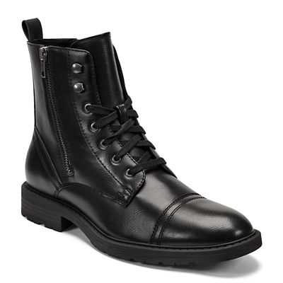 Kenneth Cole Reaction Men's Captain Combat Casual Lace Up Boot, Black, 13M