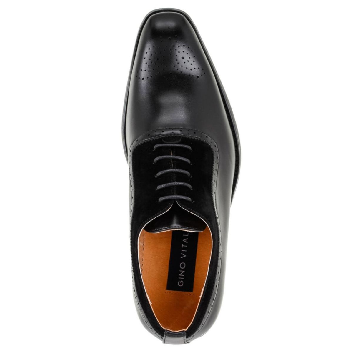 Mens Wing Tip Brogue Two Tone Shoes