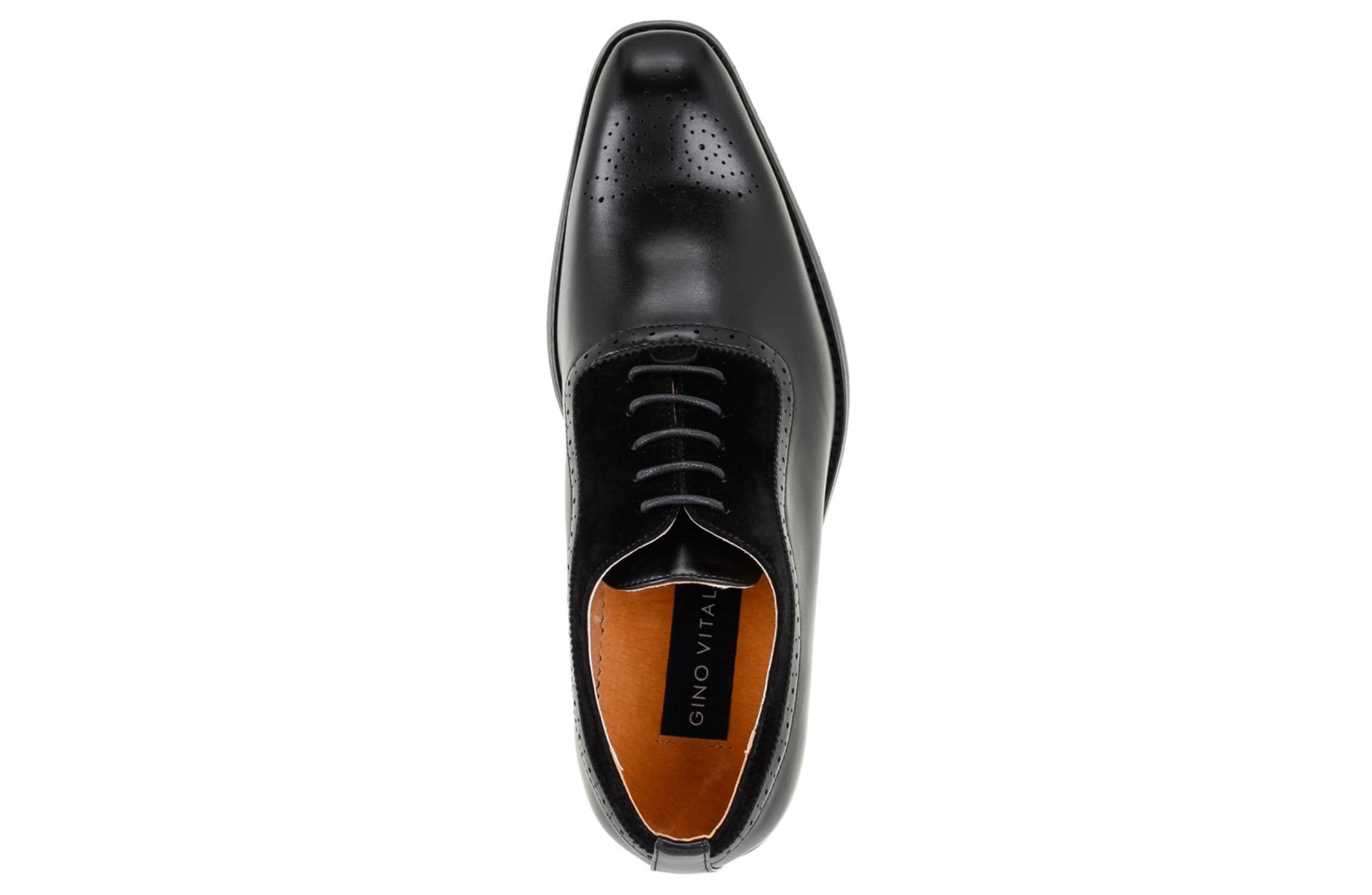 Mens Wing Tip Brogue Two Tone Shoes