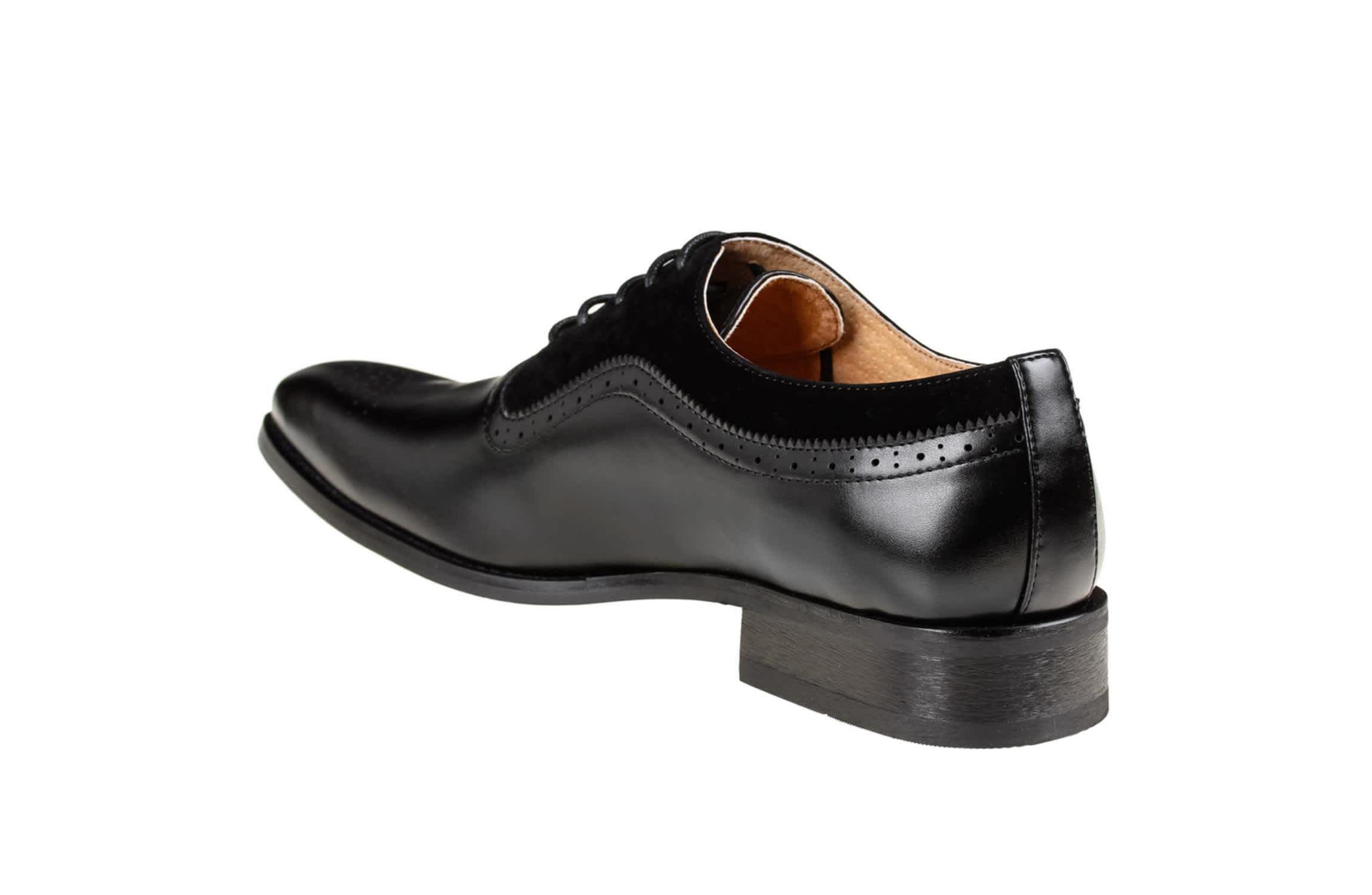 Mens Wing Tip Brogue Two Tone Shoes