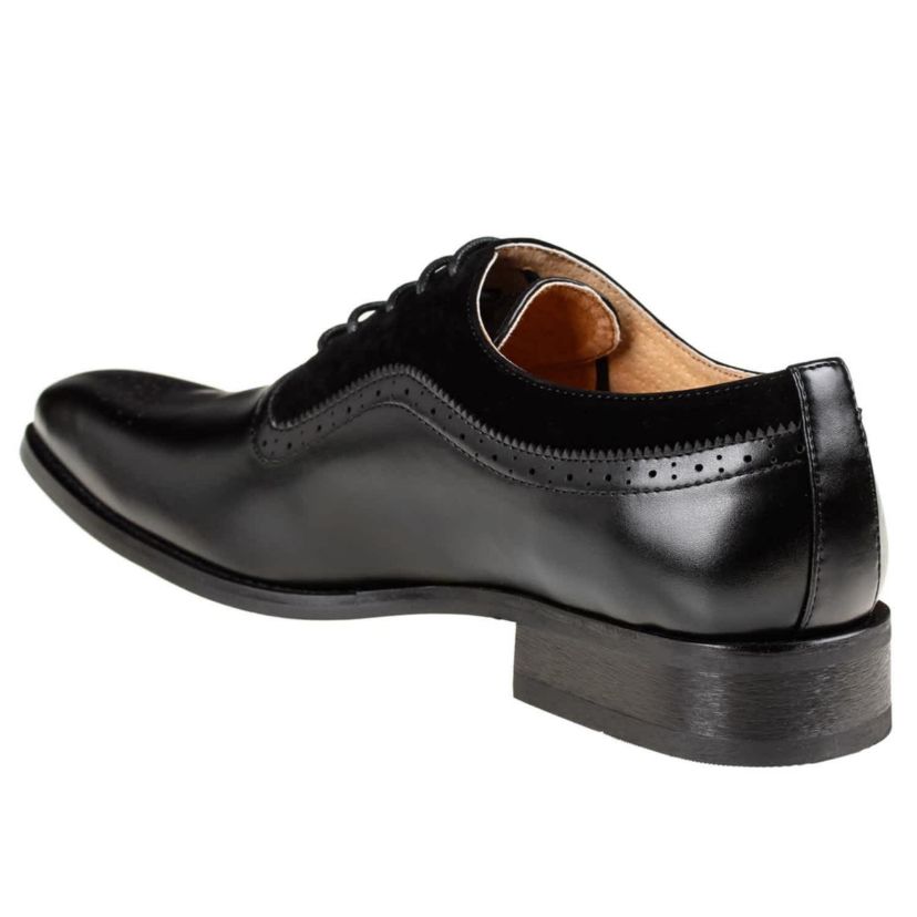 Mens Wing Tip Brogue Two Tone Shoes