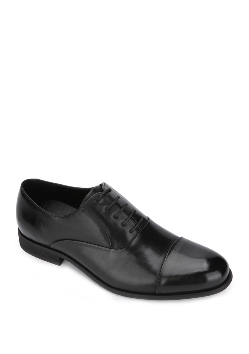 Design Cap Toe Lace Up Dress Shoes