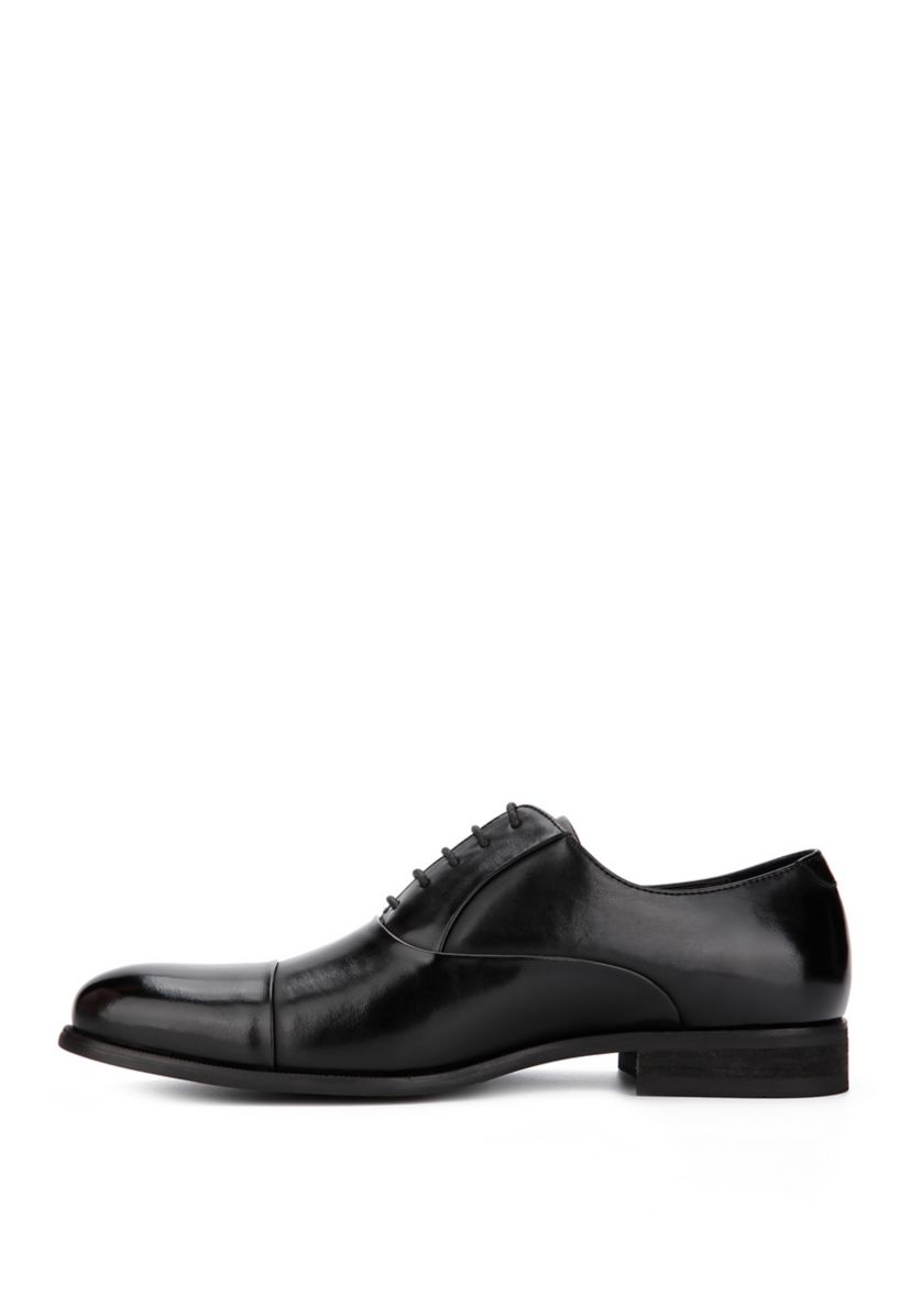 Design Cap Toe Lace Up Dress Shoes