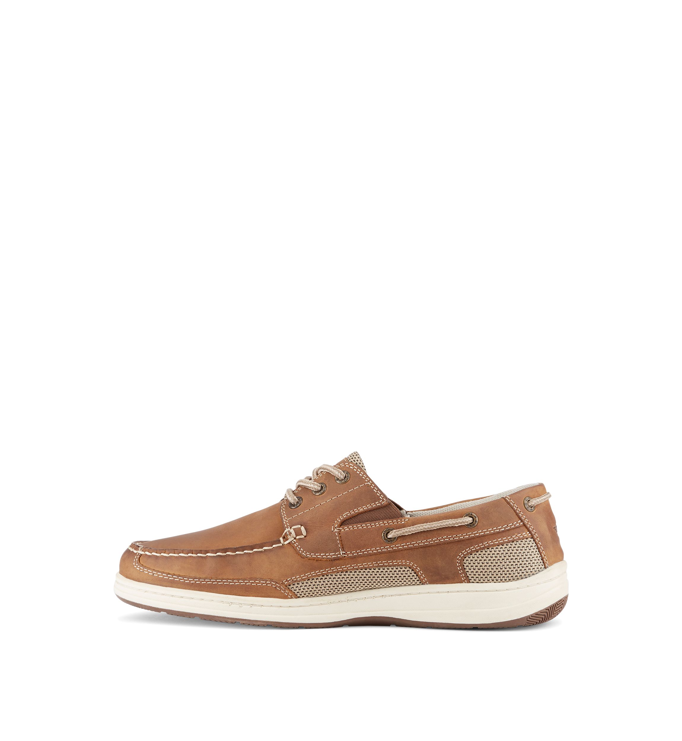 Mens Beacon Leather Casual Classic Boat Shoe with Stain Defender