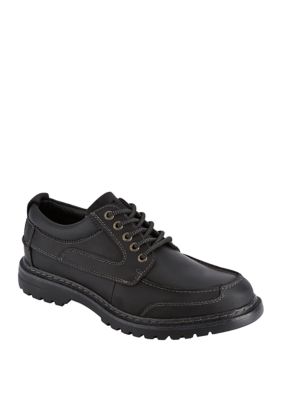 Mens Overton Leather Rugged Casual Oxford Shoe with Stain Defender - Wide Widths Available