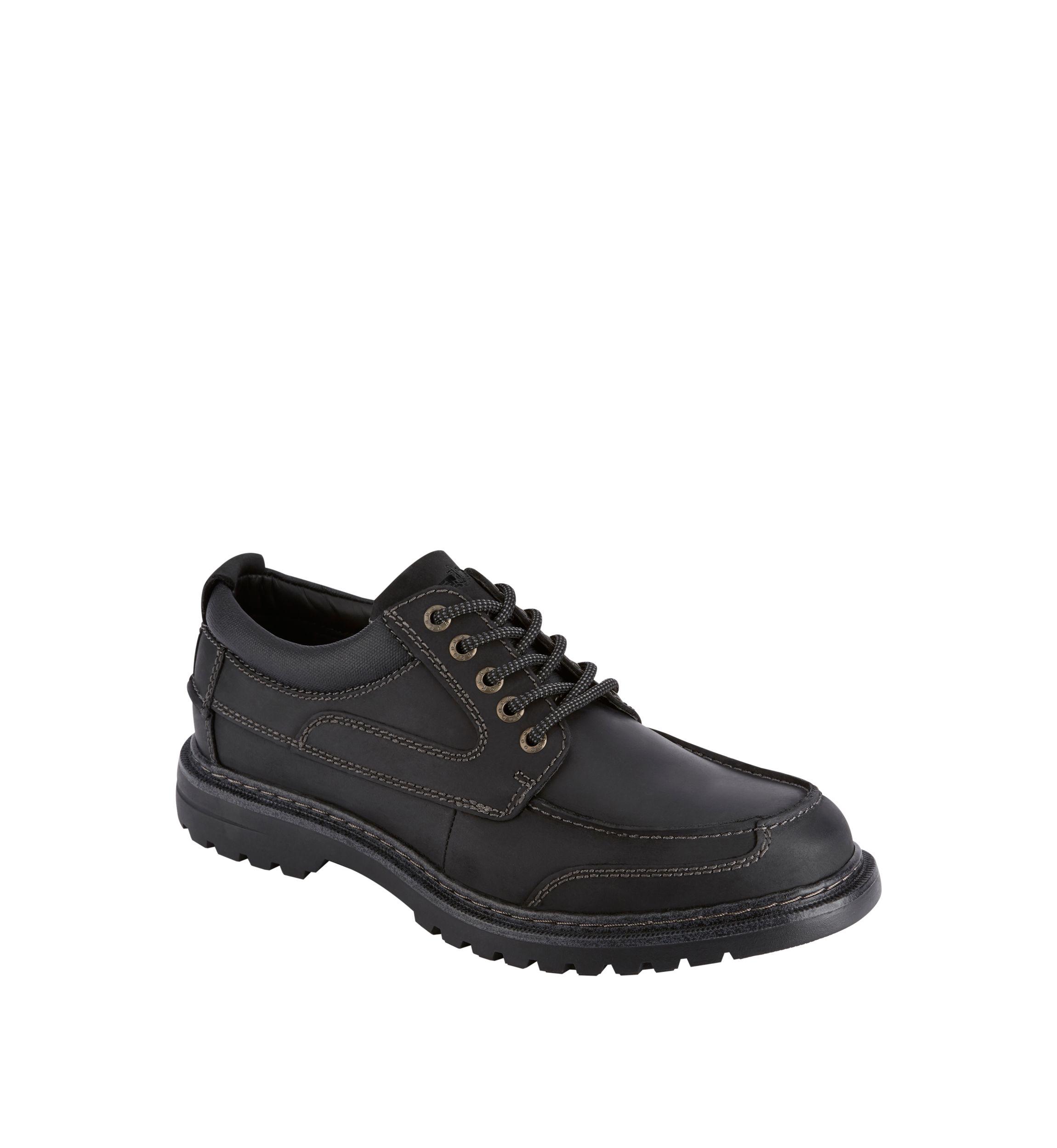 Mens Overton Leather Rugged Casual Oxford Shoe with Stain Defender - Wide Widths Available