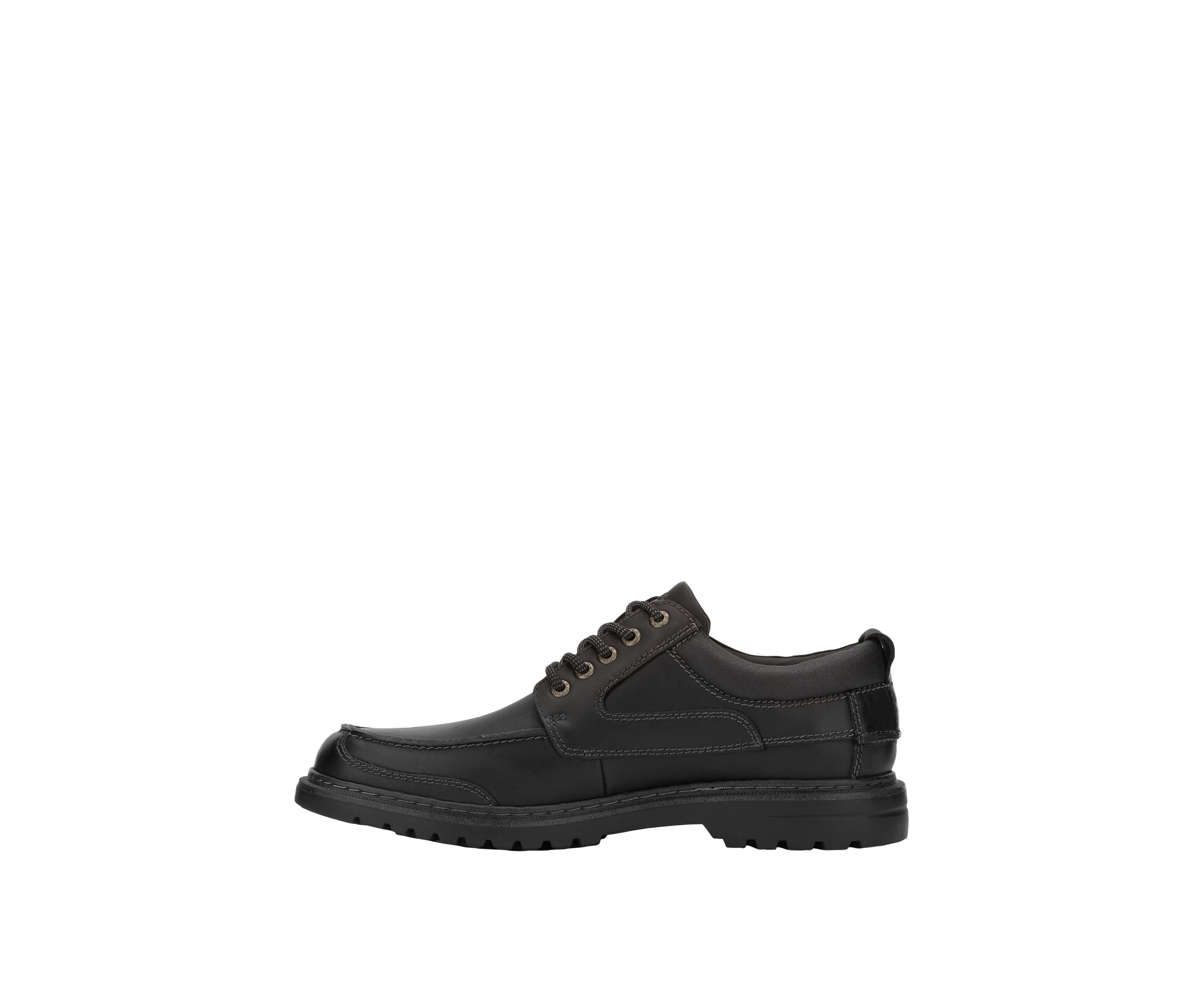 Mens Overton Leather Rugged Casual Oxford Shoe with Stain Defender - Wide Widths Available