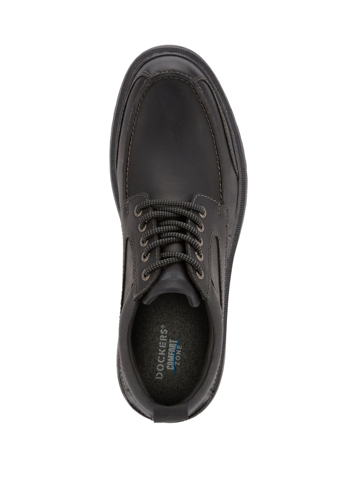Mens Overton Leather Rugged Casual Oxford Shoe with Stain Defender - Wide Widths Available