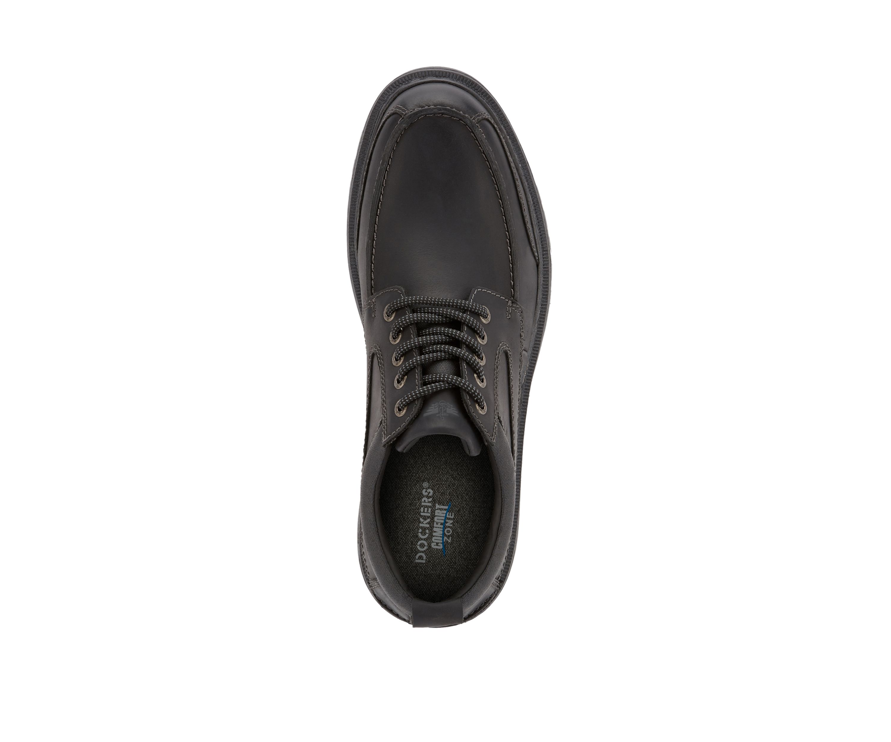 Mens Overton Leather Rugged Casual Oxford Shoe with Stain Defender - Wide Widths Available
