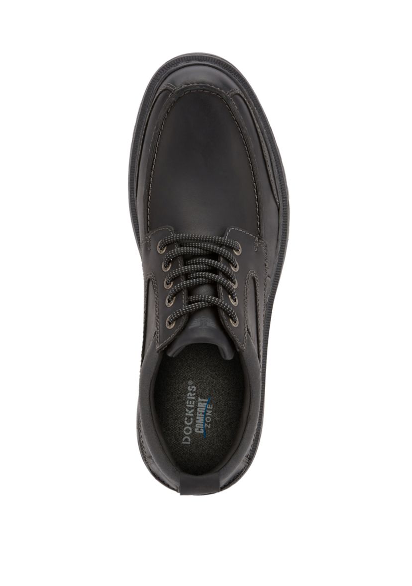 Mens Overton Leather Rugged Casual Oxford Shoe with Stain Defender - Wide Widths Available