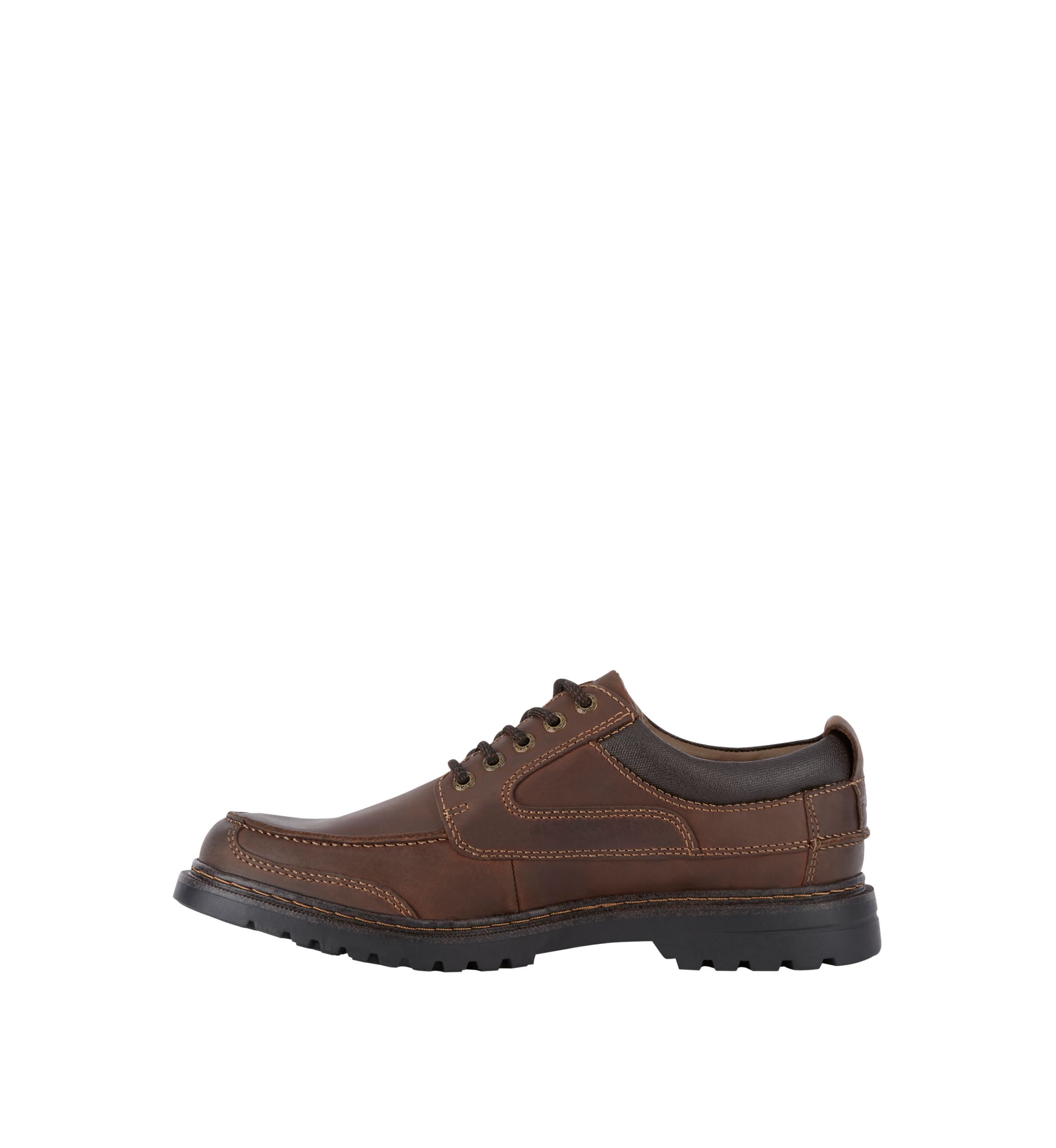 Mens Overton Leather Rugged Casual Oxford Shoe with Stain Defender - Wide Widths Available