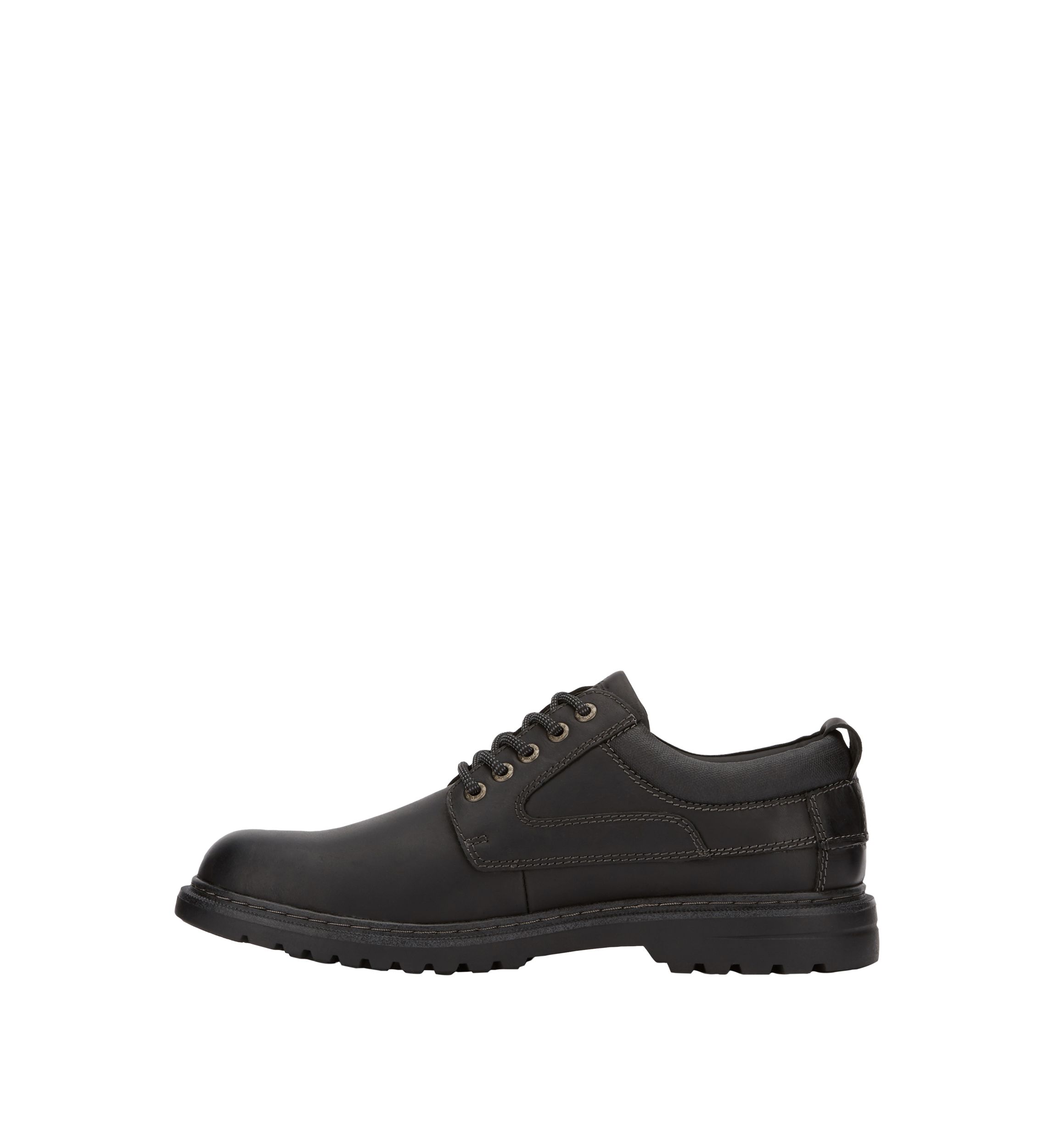 Mens Warden Leather Rugged Casual Oxford Shoe with Stain Defender