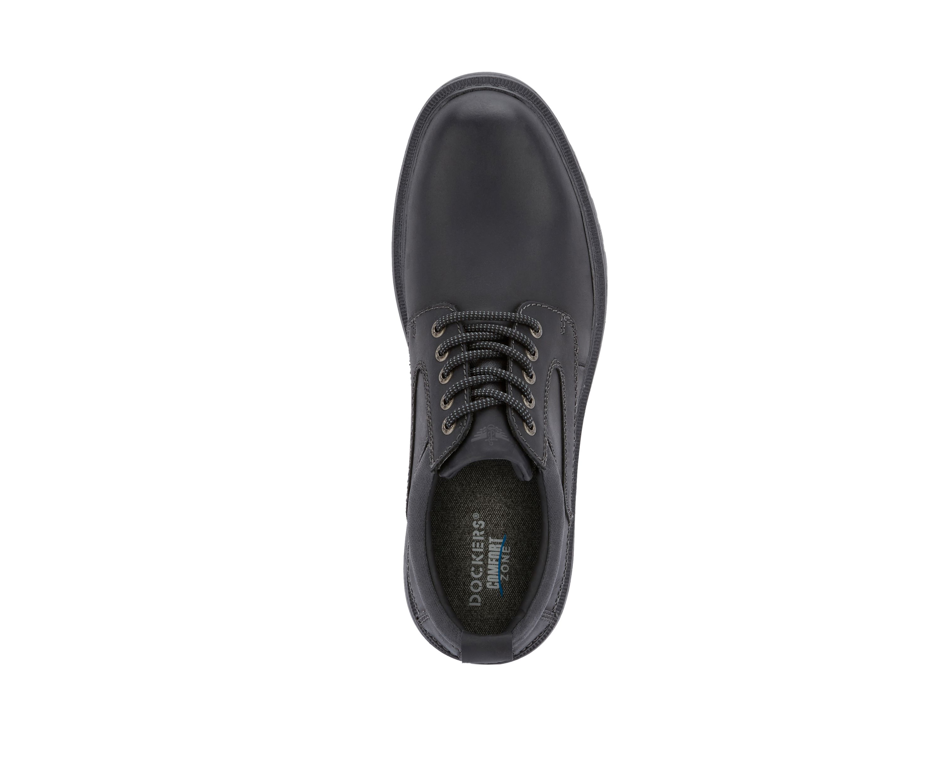 Mens Warden Leather Rugged Casual Oxford Shoe with Stain Defender