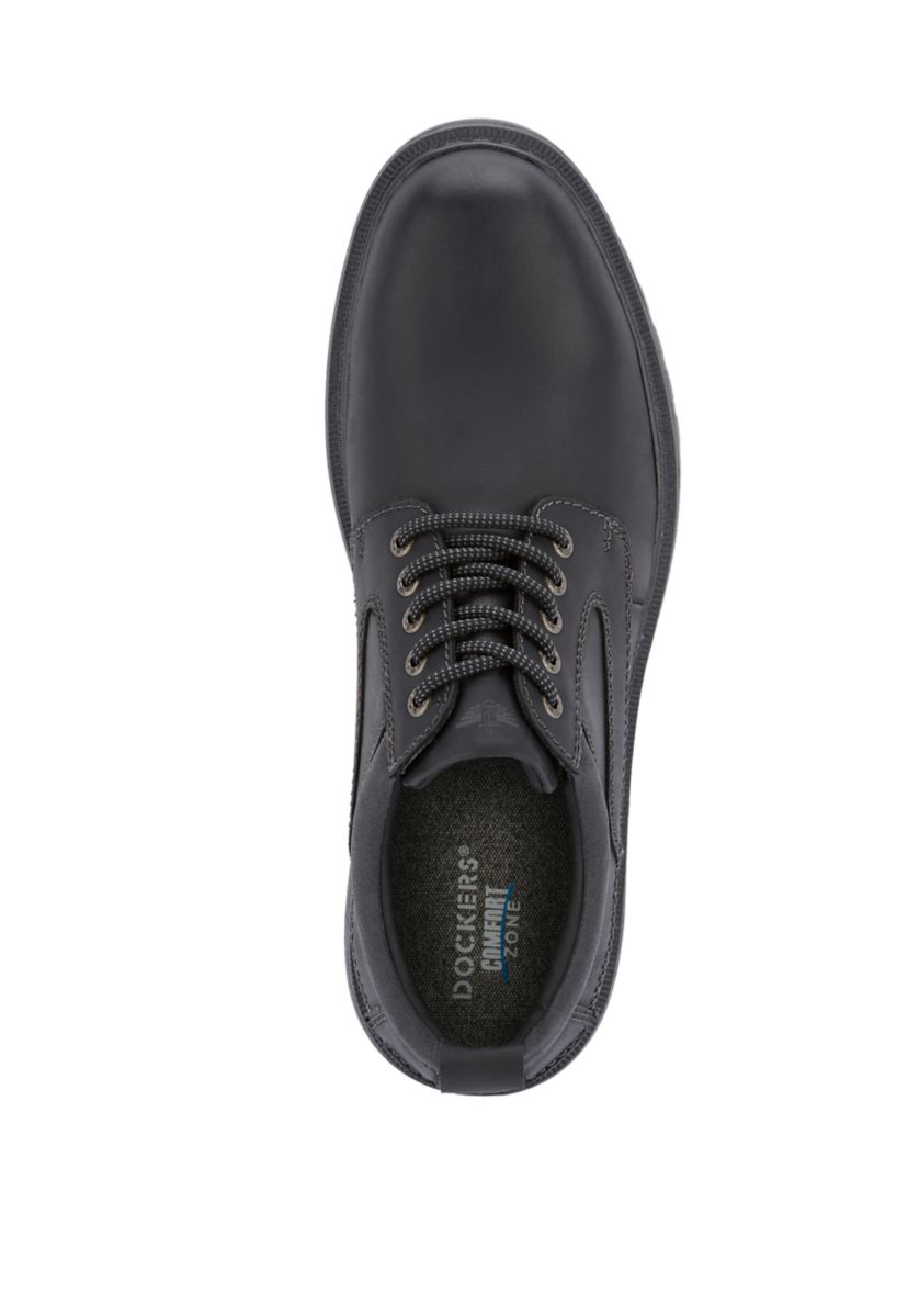 Mens Warden Leather Rugged Casual Oxford Shoe with Stain Defender