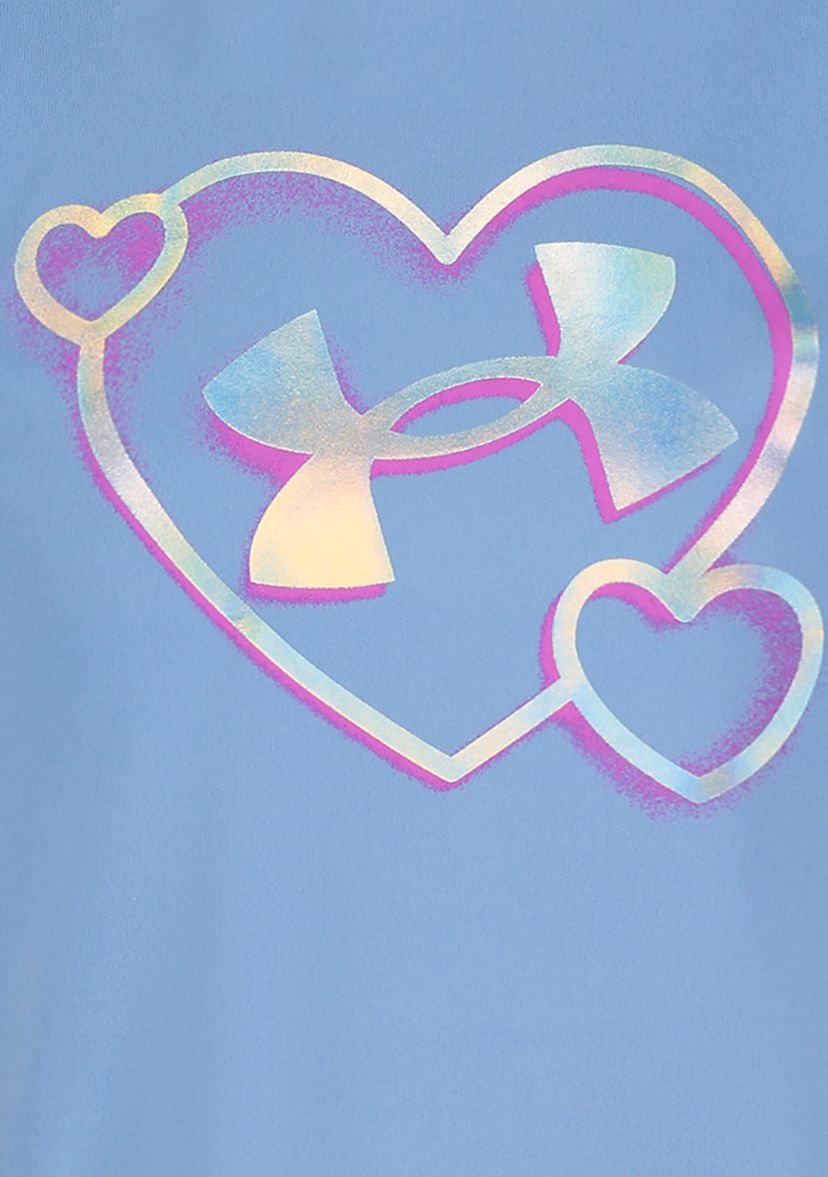 Toddler Girls Foil Heart Graphic T-Shirt