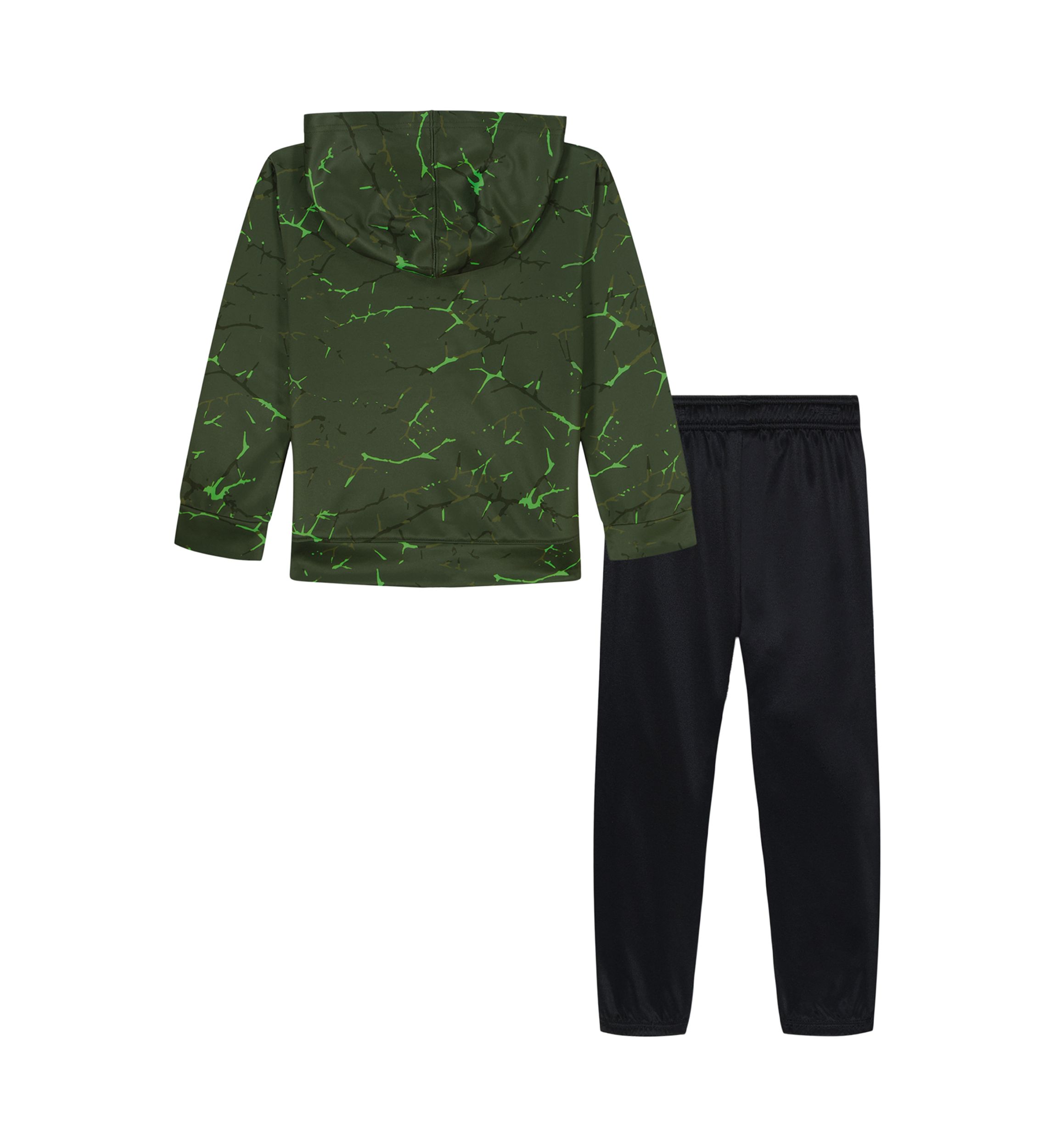 Baby Boys Printed Full Zip Hoodie and Pants Set