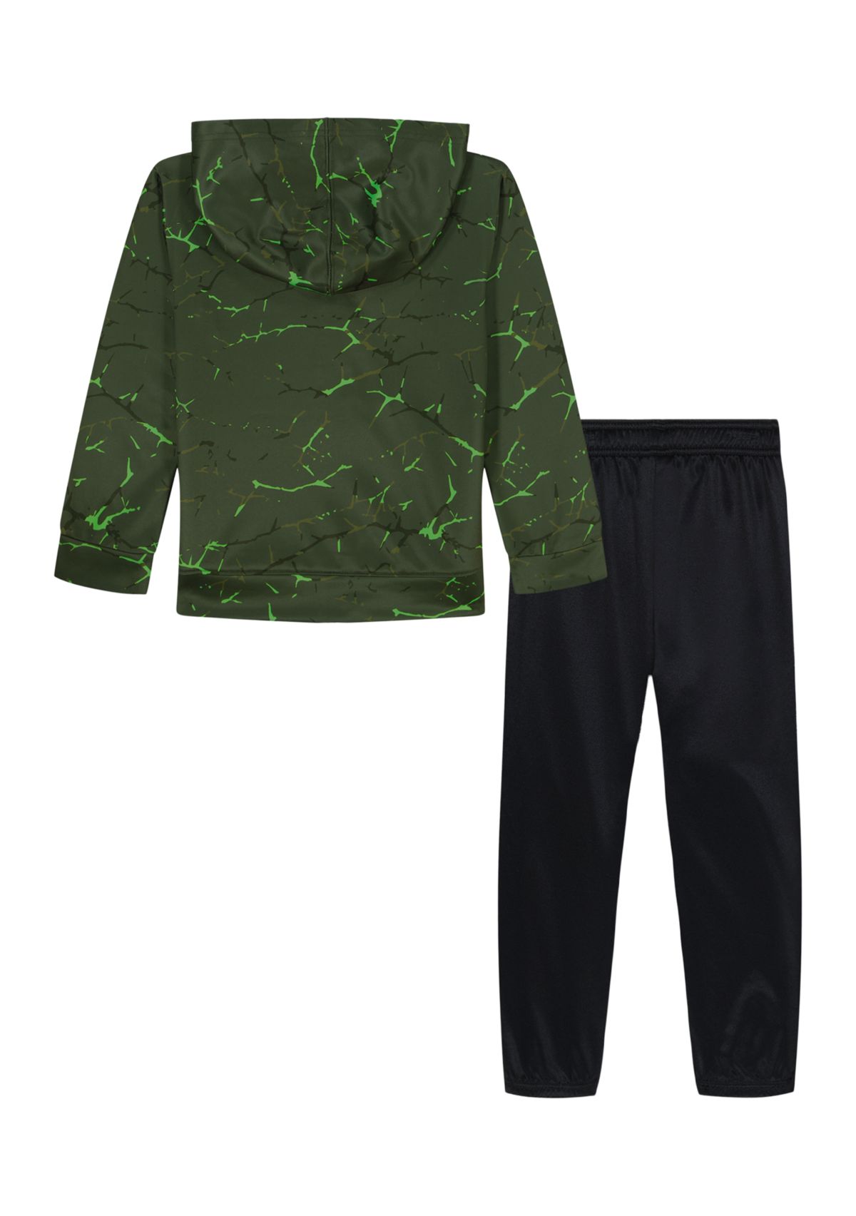 Toddler Boys Printed Full Zip Hoodie and Pants Set