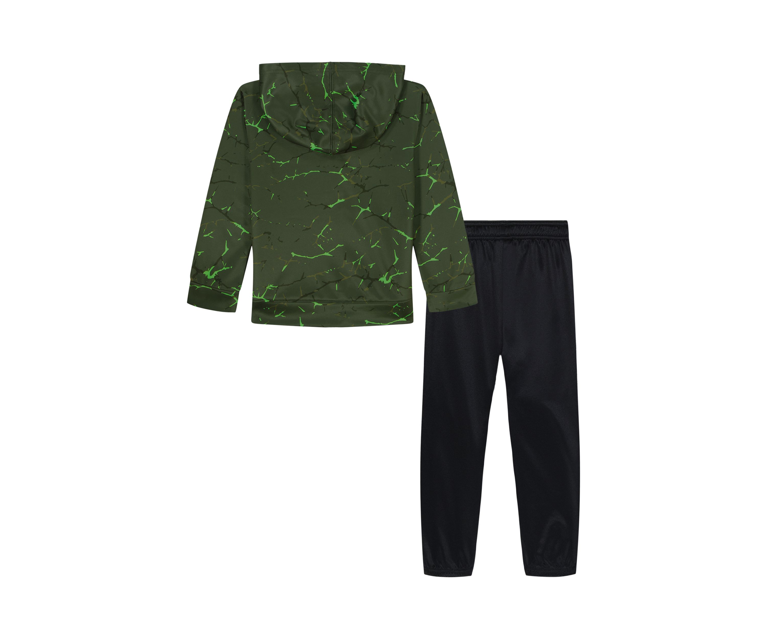 Toddler Boys Printed Full Zip Hoodie and Pants Set