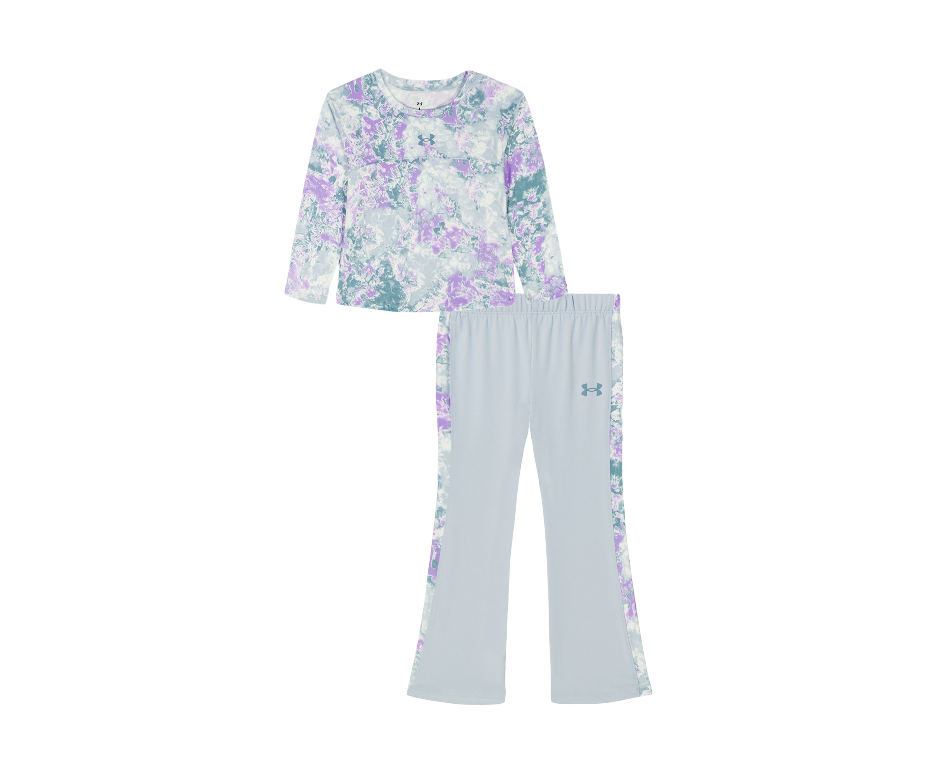 Toddler Girls Floral Printed Top and Flare Pants Set