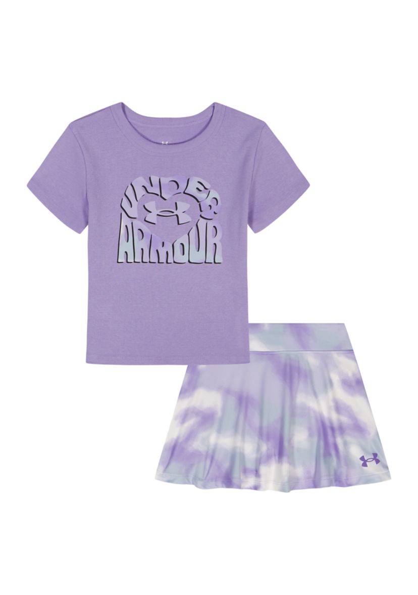 Baby Girls Printed Skort Set