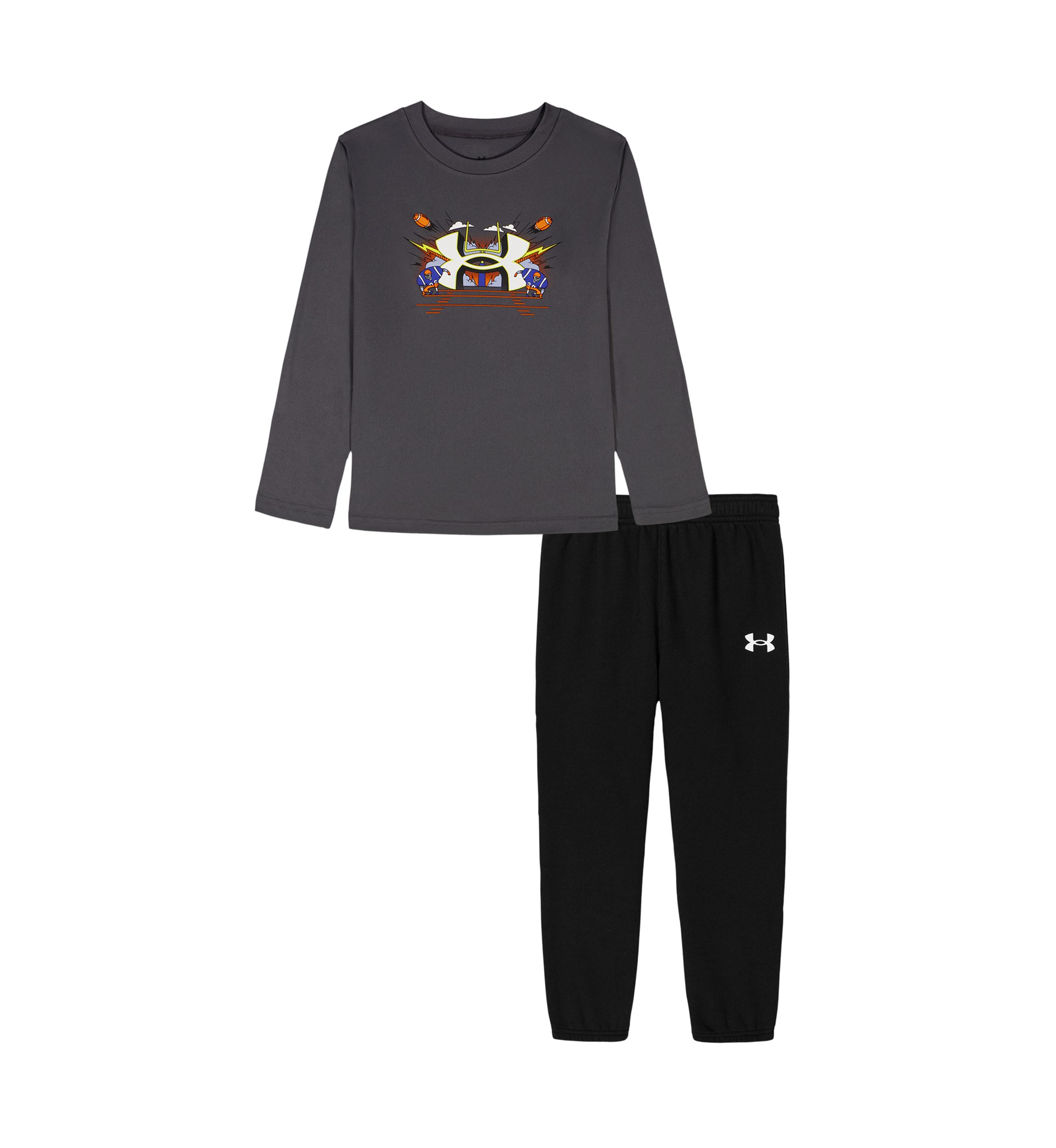 Baby Boys Football Logo Graphic Set