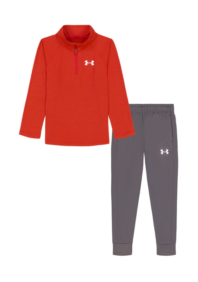 Toddler Boys 1/4 Zip Pullover and Pants Set