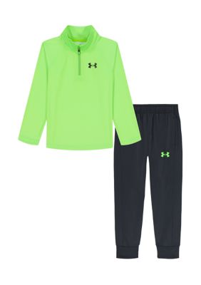 Toddler Boys 1/4 Zip Pullover and Pants Set