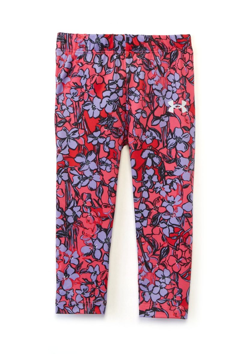 Baby Girls Short Sleeve Shirt and Printed Leggings Set