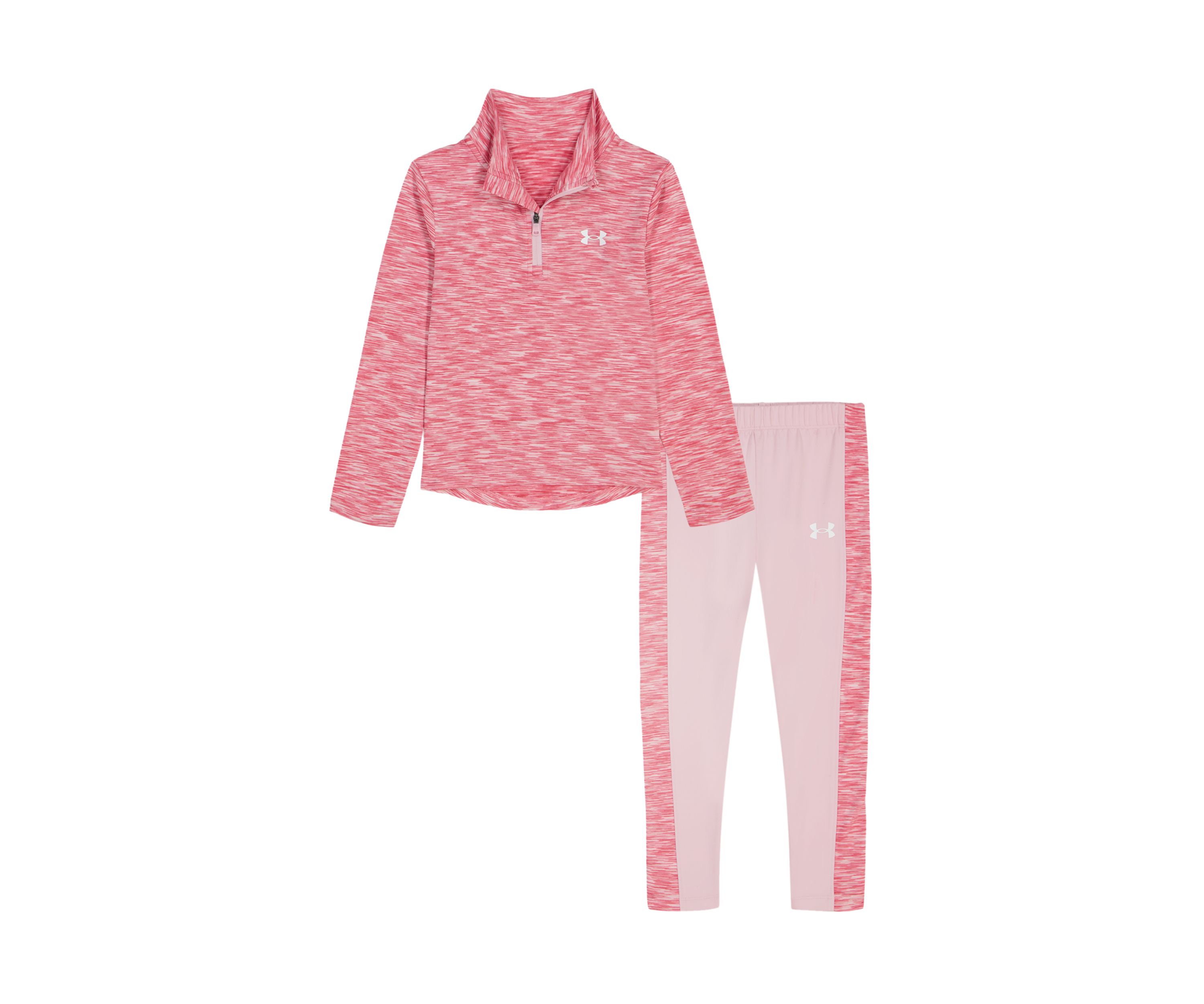 Toddler Girls Printed 1/4 Zip Pullover and Leggings Set