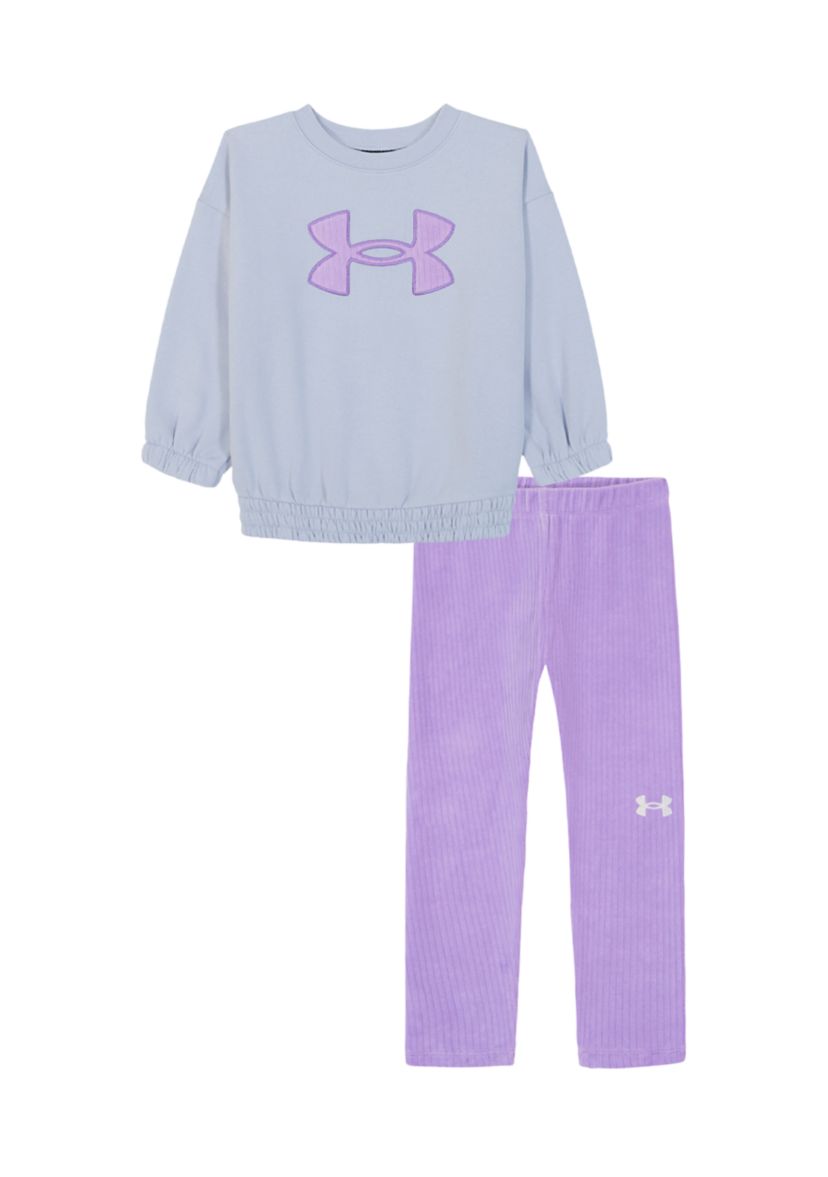 Baby Girls Ribbed Velour Set 