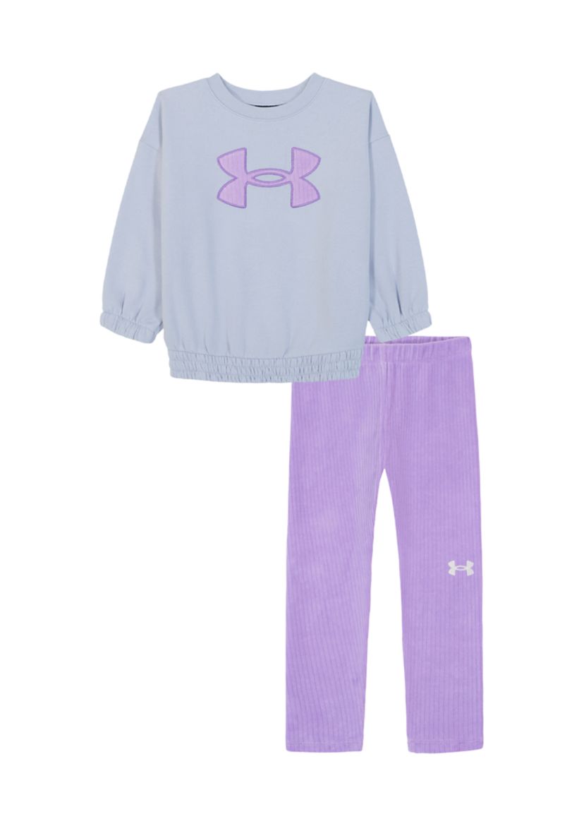 Toddler Girls Ribbed Velour Set 