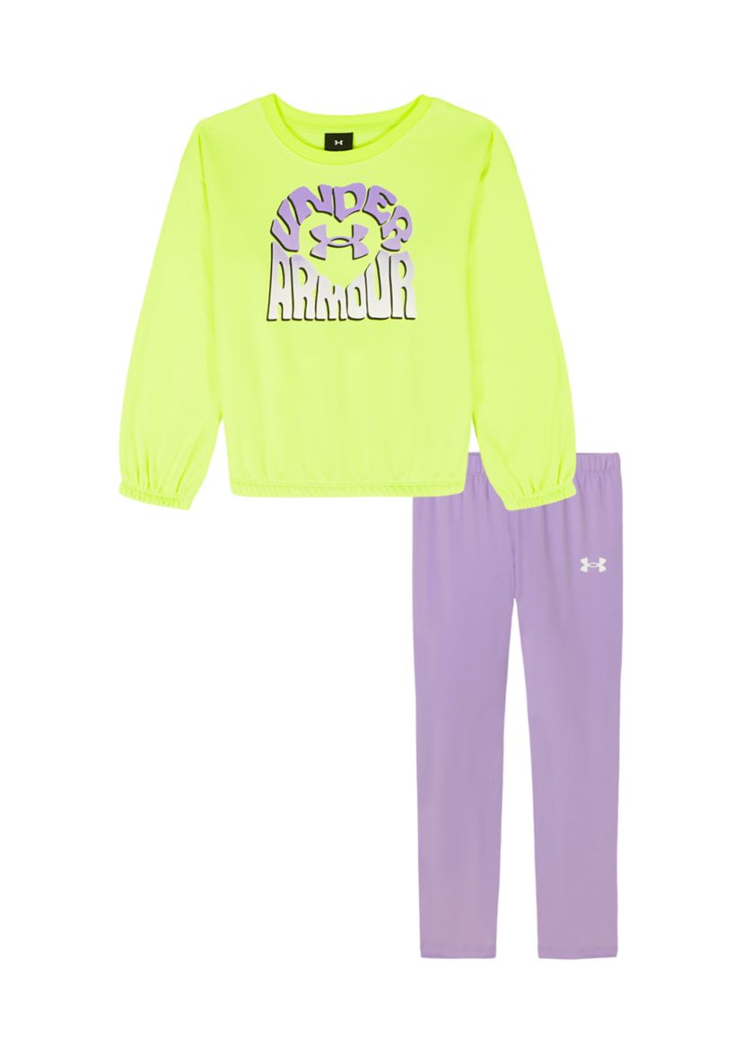 Baby Girls Graphic Crew Neck and Legging Set
