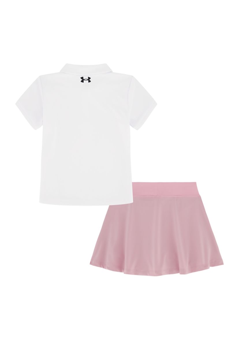 Toddler Girls Polo Shirt and Skort Set